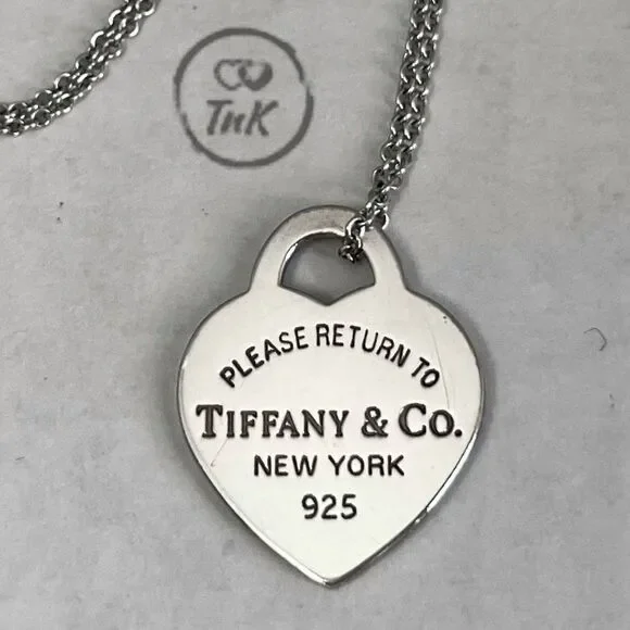 Tiffany & Co. Sterling Silver Small “Return To Tiffany” Heart Charm Tag Pendant - Picture 13 of 16